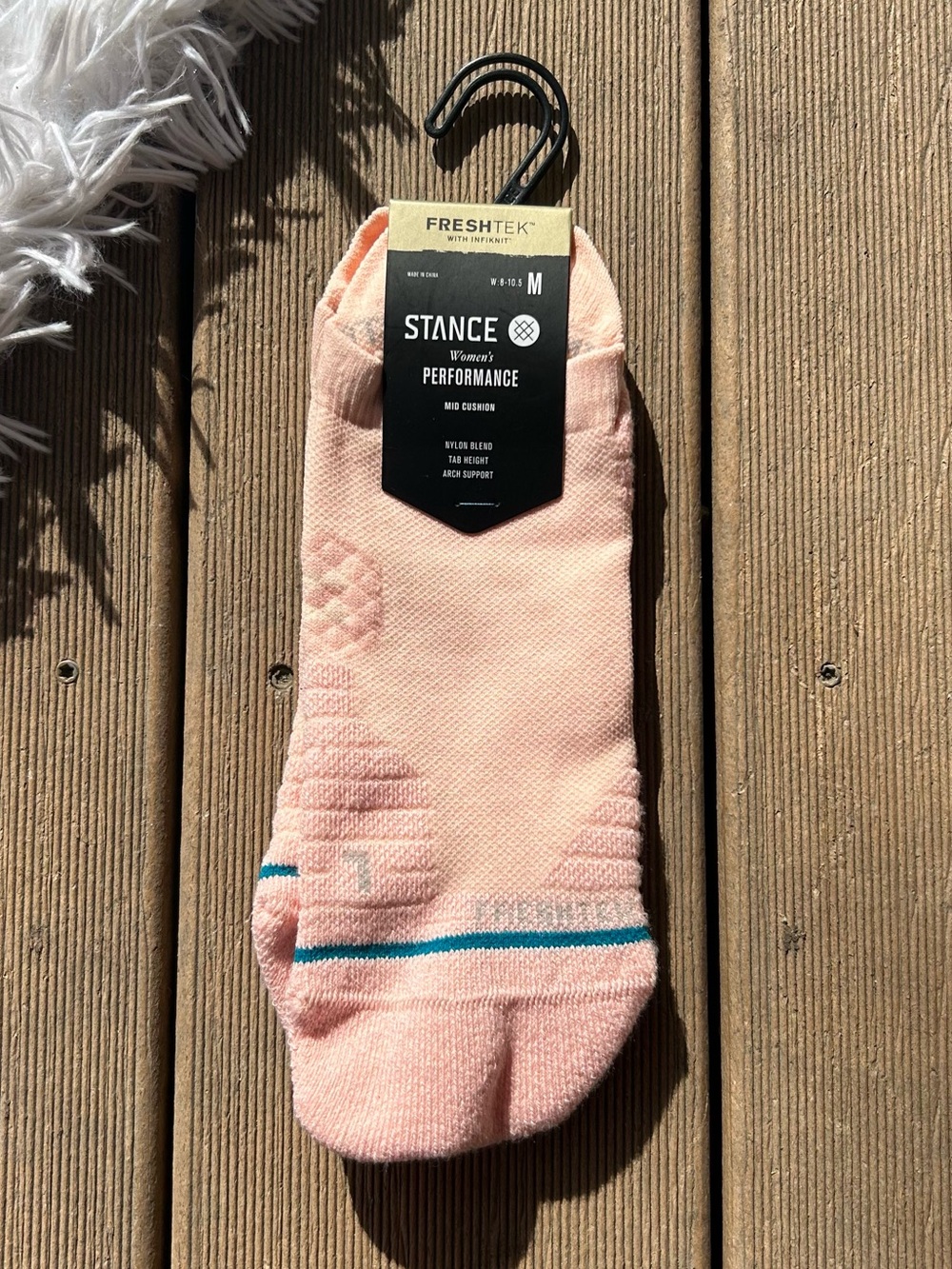 Stance Women’s FreshTek Performance Tab Socks Light Pink Women’s Medium NEW